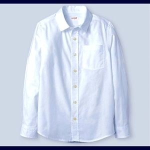 Boys Long Sleeve White Shirt XL (16) 100% Cotton